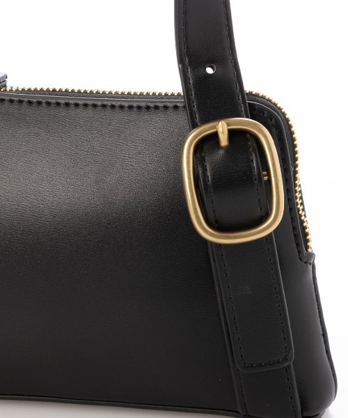 cache cache(カシュ カシュ)の「カシュカシュ cachecache / アシンメトリーバックルショルダー(ショルダーバッグ・レディース・ブラック/ライトグレー/ベージュ・FREE)」の8枚目の写真