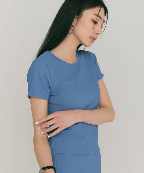 BLUE×PALANG(ブルーパラン)の「STRETCH TOP(Tシャツ/カットソー・レディース・ブルー・SMALL/MEDIUM)」の4枚目の写真