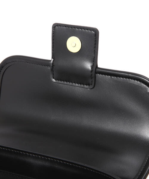 EDIT COLOGNE（エディットコロン）の「フロントベルトミニショルダーバッグ（ショルダーバッグ・レディース・ブラック/ホワイト系その他・ﾌﾘ-）」の6枚目の写真