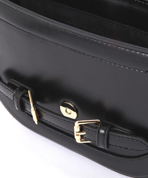 EDIT COLOGNE（エディットコロン）の「フロントベルトミニショルダーバッグ（ショルダーバッグ・レディース・ブラック/ホワイト系その他・ﾌﾘ-）」の5枚目の写真