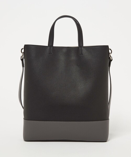 UNITED ARROWS(ユナイテッドアローズ)の「トリプルカラー バーチカル トートバッグ(トートバッグ・レディース・ナチュラル/ブラック・FREE)」の9枚目の写真