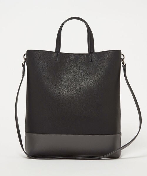 UNITED ARROWS(ユナイテッドアローズ)の「トリプルカラー バーチカル トートバッグ(トートバッグ・レディース・ナチュラル/ブラック・FREE)」の12枚目の写真