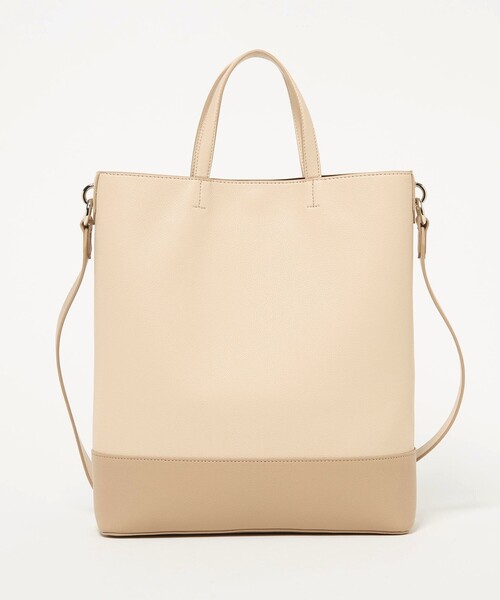 UNITED ARROWS(ユナイテッドアローズ)の「トリプルカラー バーチカル トートバッグ(トートバッグ・レディース・ナチュラル/ブラック・FREE)」の20枚目の写真