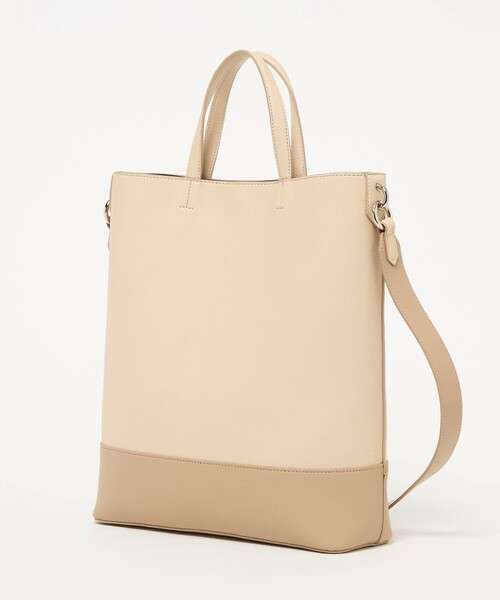 UNITED ARROWS(ユナイテッドアローズ)の「トリプルカラー バーチカル トートバッグ(トートバッグ・レディース・ナチュラル/ブラック・FREE)」の21枚目の写真