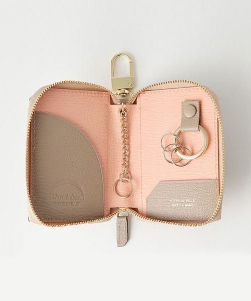 L'arcobaleno（ラルコバレーノ）の「L'arcobaleno/ラルコバレーノ  スマートWキーケース（キーケース/キーアクセサリー・メンズ・ブラック/ベージュ/ネイビー/ブラウン/ホワイト・ONE SIZE）」の14枚目の写真