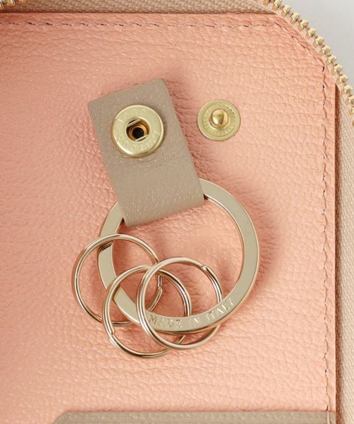 L'arcobaleno（ラルコバレーノ）の「L'arcobaleno/ラルコバレーノ  スマートWキーケース（キーケース/キーアクセサリー・メンズ・ブラック/ベージュ/ネイビー/ブラウン/ホワイト・ONE SIZE）」の15枚目の写真