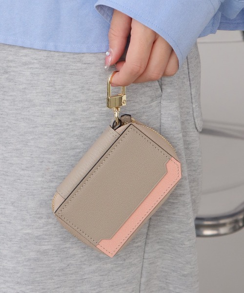 L'arcobaleno（ラルコバレーノ）の「L'arcobaleno/ラルコバレーノ  スマートWキーケース（キーケース/キーアクセサリー・メンズ・ブラック/ベージュ/ネイビー/ブラウン/ホワイト・ONE SIZE）」の17枚目の写真