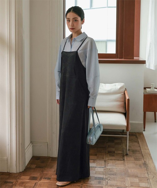miette(ミエット)の「バックリボンスエードワンピース(ワンピース・レディース・ダークブラウン/ブラック・M/S)」の6枚目の写真