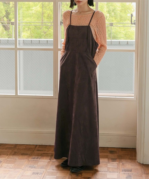 miette(ミエット)の「バックリボンスエードワンピース(ワンピース・レディース・ダークブラウン/ブラック・M/S)」の20枚目の写真