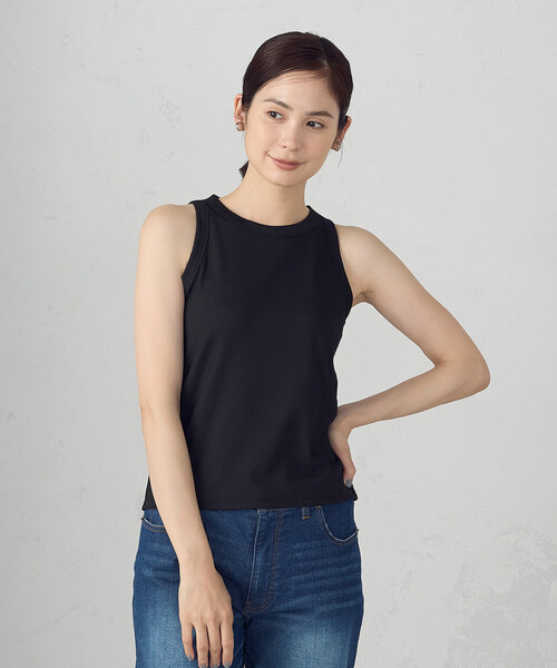 COMME CA ISM（コムサイズム）の「アメリカンスリーブ タンクトップ（タンクトップ・レディース・アイボリー/ブラック/カーキ/チャコール・MEDIUM/LARGE）」の3枚目の写真