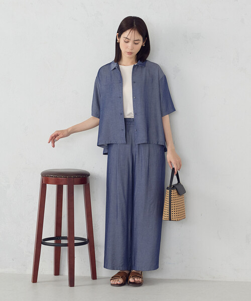 COMME CA ISM（コムサイズム）の「アメリカンスリーブ タンクトップ（タンクトップ・レディース・アイボリー/ブラック/カーキ/チャコール・MEDIUM/LARGE）」の6枚目の写真