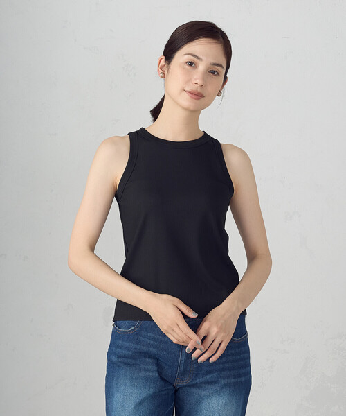 COMME CA ISM（コムサイズム）の「アメリカンスリーブ タンクトップ（タンクトップ・レディース・アイボリー/ブラック/カーキ/チャコール・MEDIUM/LARGE）」の12枚目の写真