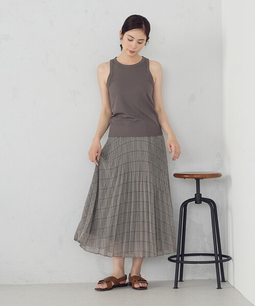 COMME CA ISM（コムサイズム）の「アメリカンスリーブ タンクトップ（タンクトップ・レディース・アイボリー/ブラック/カーキ/チャコール・MEDIUM/LARGE）」の14枚目の写真