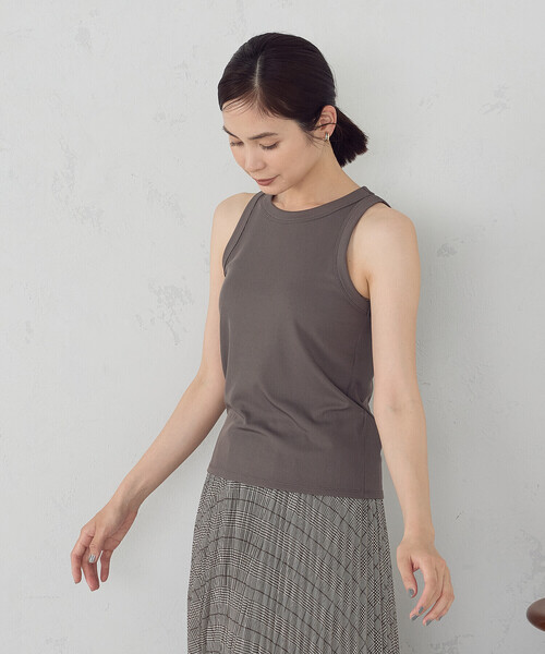 COMME CA ISM（コムサイズム）の「アメリカンスリーブ タンクトップ（タンクトップ・レディース・アイボリー/ブラック/カーキ/チャコール・MEDIUM/LARGE）」の17枚目の写真
