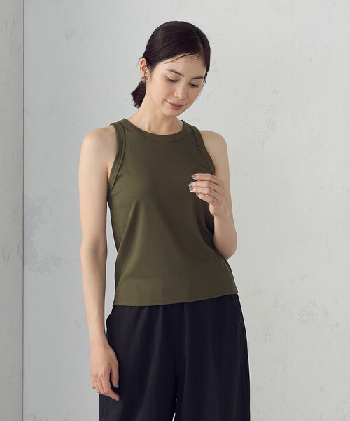 COMME CA ISM（コムサイズム）の「アメリカンスリーブ タンクトップ（タンクトップ・レディース・アイボリー/ブラック/カーキ/チャコール・MEDIUM/LARGE）」の21枚目の写真
