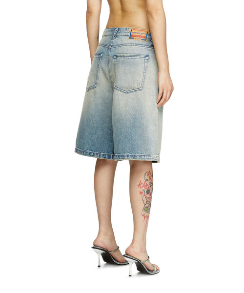 デニム・ジーパン DIESEL De-Sire-Short DE-SIRE-SHORT Denim shorts｜ブルー｜ウィメンズ｜DIESEL