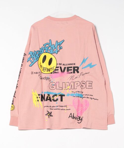 B.I.D.（ビーアイディー）の「《天竺　プリントTシャツ（Tシャツ/カットソー・メンズ・ピンク/ブラック/ホワイト/ベージュ・MEDIUM/LARGE）」の8枚目の写真
