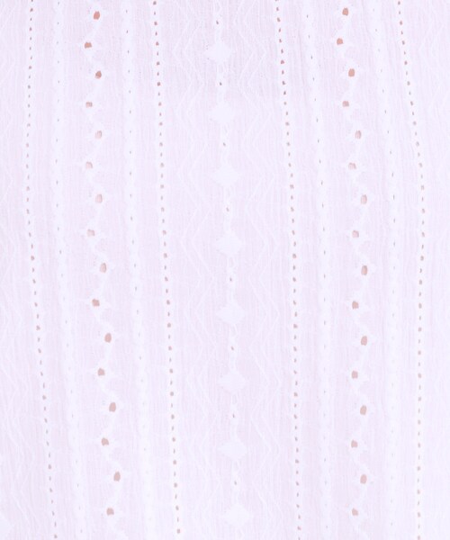 DRESKIP（ドレスキップ）の「【S-LL/二の腕カバー】大人フェミニンな印象に ジャカードレーストップス（Tシャツ/カットソー・レディース・ブラック/イエロー系その他/オフホワイト/ナチュラル/ブルー・01/02/03/04）」の9枚目の写真