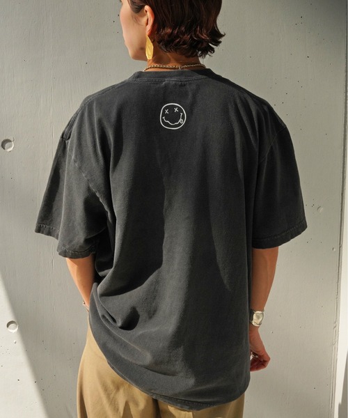 GOOD ROCK SPEED（グッドロックスピード）の「GOOD ROCK SPEED×MANASTASH(グッドロックスピード×マナスタッシュ)　別注 NIRVANA コラボTシャツ《メンズ・ウィメンズ・ユニセックス》（Tシャツ/カットソー・レディース・ブラック・LARGE/MEDIUM/X-LARGE）」の3枚目の写真