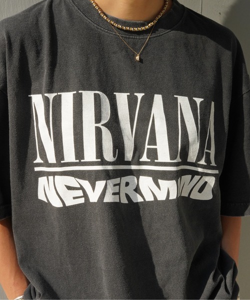 GOOD ROCK SPEED（グッドロックスピード）の「GOOD ROCK SPEED×MANASTASH(グッドロックスピード×マナスタッシュ)　別注 NIRVANA コラボTシャツ《メンズ・ウィメンズ・ユニセックス》（Tシャツ/カットソー・レディース・ブラック・LARGE/MEDIUM/X-LARGE）」の4枚目の写真