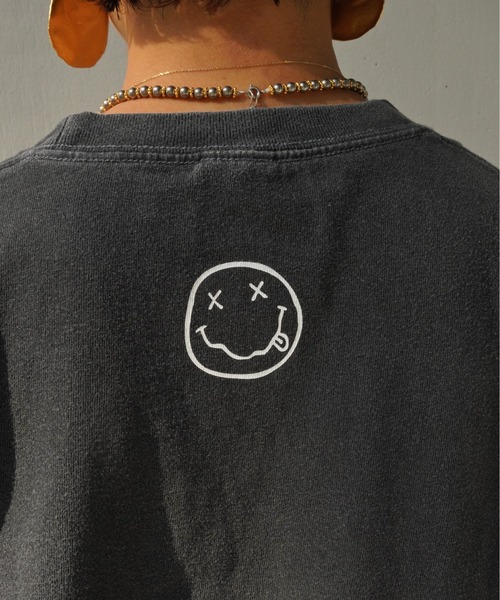 GOOD ROCK SPEED（グッドロックスピード）の「GOOD ROCK SPEED×MANASTASH(グッドロックスピード×マナスタッシュ)　別注 NIRVANA コラボTシャツ《メンズ・ウィメンズ・ユニセックス》（Tシャツ/カットソー・レディース・ブラック・LARGE/MEDIUM/X-LARGE）」の6枚目の写真