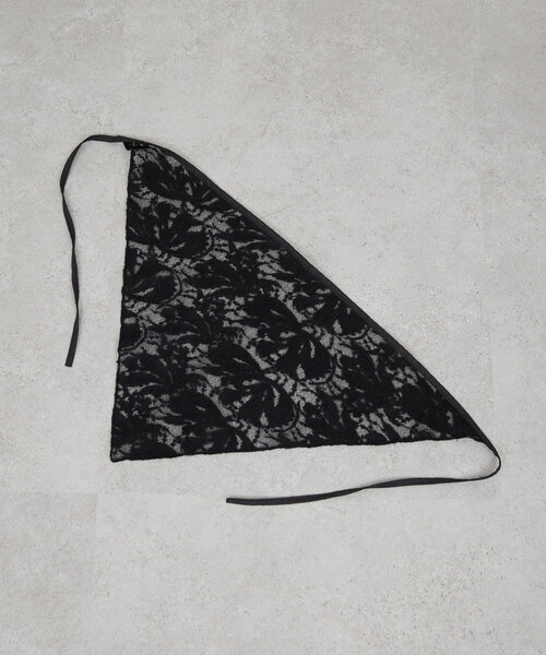 GALLARDAGALANTE（ガリャルダガランテ）の「レーススカーフ（バンダナ/スカーフ・レディース・ブラック/アイボリー・FREE）」の12枚目の写真