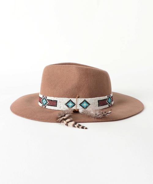 Another Edition（アナザーエディション）の「ビーズフェルト中折れハット2/AE Beads FT ナカオレHATⅡ◆（ハット・レディース・ブラック/ベージュ・フリー）」の3枚目の写真