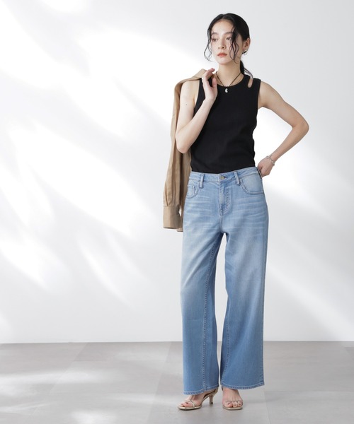 Healthy denim（ヘルシーデニム）の「Healthy DENIM/別注 Pink Pepper Midrise ワイドデニム（デニムパンツ・レディース・ブルー/ライトブルー・22/23/24/25）」の17枚目の写真