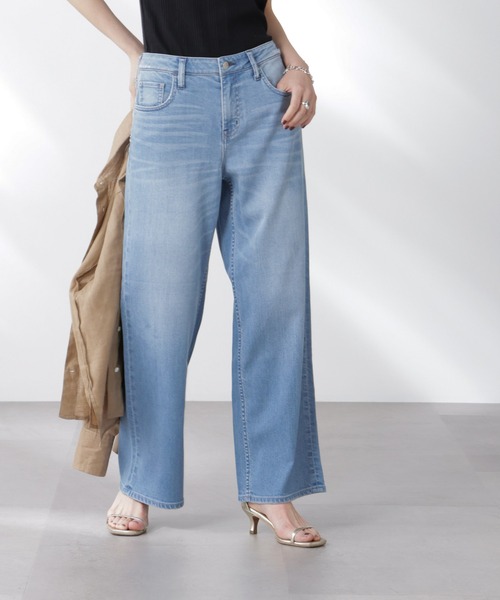 Healthy DENIM/別注 Pink Pepper Midrise ワイドデニム（デニム