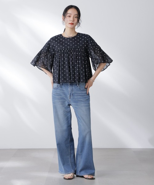 Healthy DENIM/別注 Pink Pepper Midrise ワイドデニム（デニム