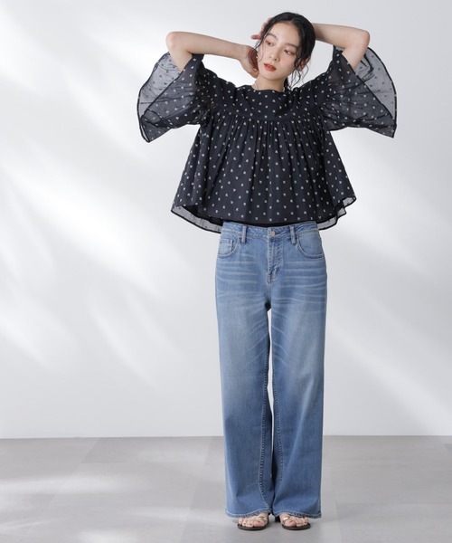 美品！Healthy DENIM ヘルシーデニム ワイドデニム セール】【別注】＜HEALTHY DENIM＞ストレート ワイド デニム