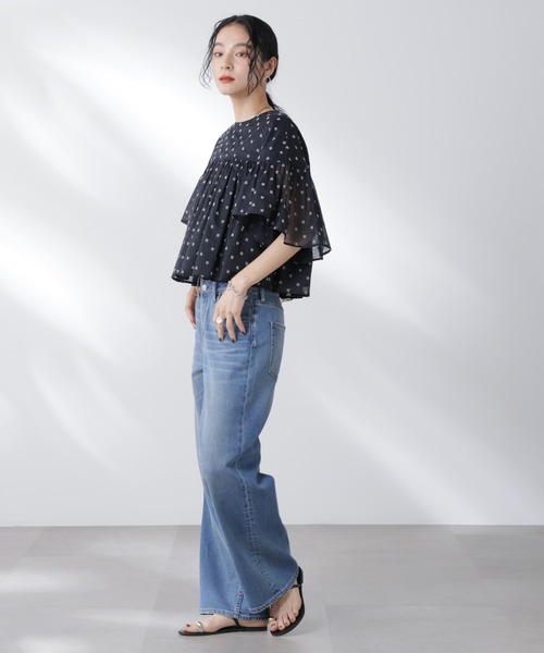 Healthy DENIM/別注 Pink Pepper Midrise ワイドデニム（デニム