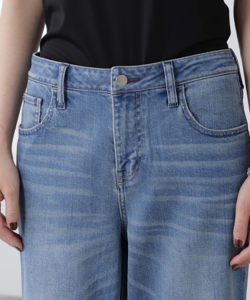 Healthy denim（ヘルシーデニム）の「Healthy DENIM/別注 Pink Pepper Midrise ワイドデニム（デニムパンツ・レディース・ブルー/ライトブルー・22/23/24/25）」の4枚目の写真