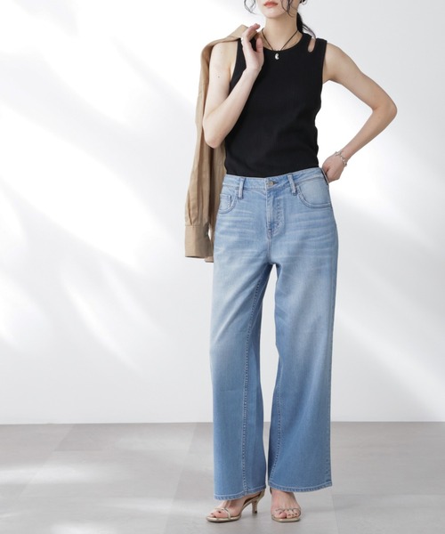 Healthy DENIM/別注 Pink Pepper Midrise ワイドデニム（デニム