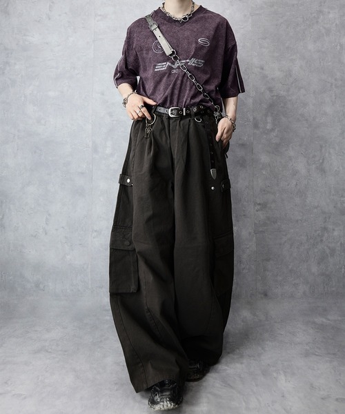 Spielio(シュピーリオ)の「【Spielio】 Vintage like Vneck game T-shirt/ ヴィンテージライクVネックゲームTシャツ(Tシャツ/カットソー・メンズ・バーガンディー/ホワイト/ブラック・M/L)」の6枚目の写真