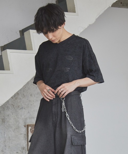 Spielio(シュピーリオ)の「【Spielio】 Vintage like Vneck game T-shirt/ ヴィンテージライクVネックゲームTシャツ(Tシャツ/カットソー・メンズ・バーガンディー/ホワイト/ブラック・M/L)」の8枚目の写真