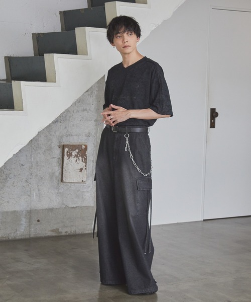 Spielio(シュピーリオ)の「【Spielio】 Vintage like Vneck game T-shirt/ ヴィンテージライクVネックゲームTシャツ(Tシャツ/カットソー・メンズ・バーガンディー/ホワイト/ブラック・M/L)」の13枚目の写真