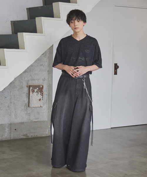 Spielio(シュピーリオ)の「【Spielio】 Vintage like Vneck game T-shirt/ ヴィンテージライクVネックゲームTシャツ(Tシャツ/カットソー・メンズ・バーガンディー/ホワイト/ブラック・M/L)」の14枚目の写真