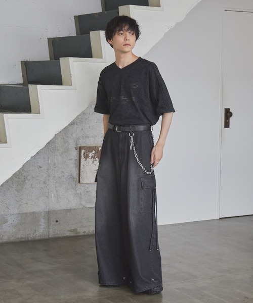 Spielio(シュピーリオ)の「【Spielio】 Vintage like Vneck game T-shirt/ ヴィンテージライクVネックゲームTシャツ(Tシャツ/カットソー・メンズ・バーガンディー/ホワイト/ブラック・M/L)」の18枚目の写真