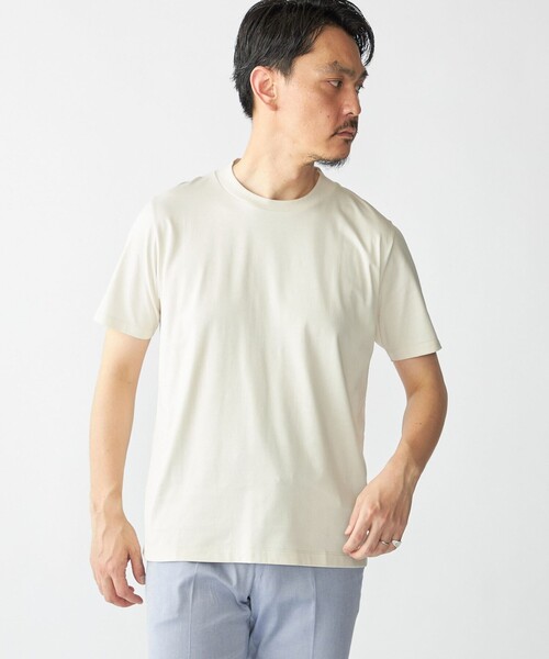 SHIPS(シップス)の「SHIPS: プラチナム フェイス コットン ショートスリーブ Tシャツ(Tシャツ/カットソー・メンズ・ベージュ/ダークグレー/ブラック/ホワイト・MEDIUM/X-LARGE/LARGE)」の4枚目の写真