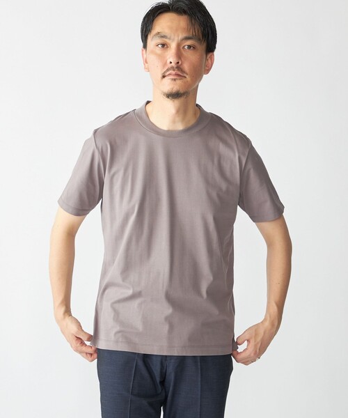 SHIPS(シップス)の「SHIPS: プラチナム フェイス コットン ショートスリーブ Tシャツ(Tシャツ/カットソー・メンズ・ベージュ/ダークグレー/ブラック/ホワイト・MEDIUM/X-LARGE/LARGE)」の3枚目の写真