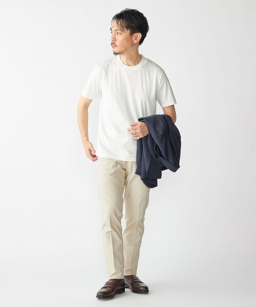 SHIPS(シップス)の「SHIPS: プラチナム フェイス コットン ショートスリーブ Tシャツ(Tシャツ/カットソー・メンズ・ベージュ/ダークグレー/ブラック/ホワイト・MEDIUM/X-LARGE/LARGE)」の8枚目の写真