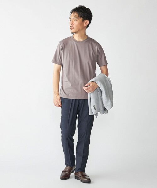 SHIPS(シップス)の「SHIPS: プラチナム フェイス コットン ショートスリーブ Tシャツ(Tシャツ/カットソー・メンズ・ベージュ/ダークグレー/ブラック/ホワイト・MEDIUM/X-LARGE/LARGE)」の12枚目の写真