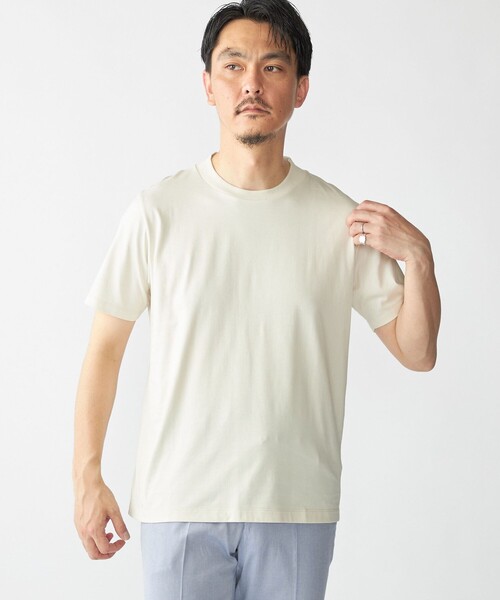 SHIPS(シップス)の「SHIPS: プラチナム フェイス コットン ショートスリーブ Tシャツ(Tシャツ/カットソー・メンズ・ベージュ/ダークグレー/ブラック/ホワイト・MEDIUM/X-LARGE/LARGE)」の16枚目の写真