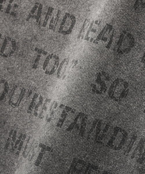 DANKE SCHON（ダンケシェーン）の「DankeSchon/ダンケシェーン/PIGMENT SPRAY NOSLEEVES WORD（Tシャツ/カットソー・メンズ・ブラック・L/M）」の6枚目の写真