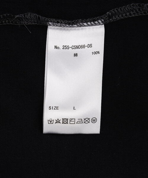 DANKE SCHON（ダンケシェーン）の「DankeSchon/ダンケシェーン/PIGMENT SPRAY NOSLEEVES WORD（Tシャツ/カットソー・メンズ・ブラック・L/M）」の7枚目の写真