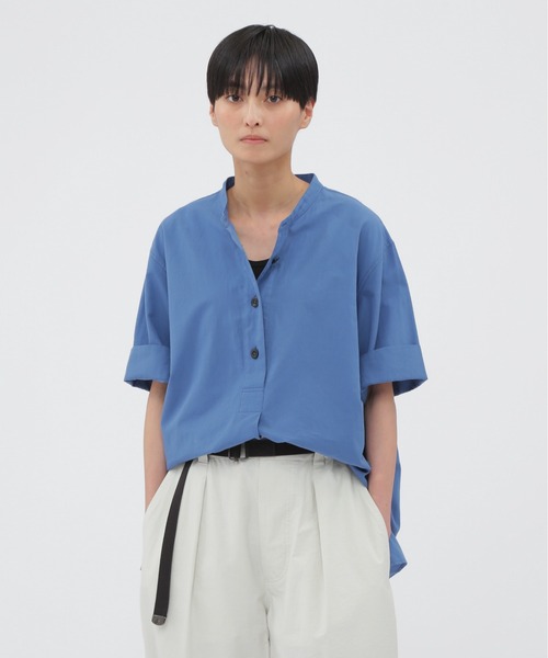 MHL. SOFT HOPSACK プルオーバーシャツ SOFT HOPSACK - SELECT EYE COMPANY：セレクトアイ カンパニー