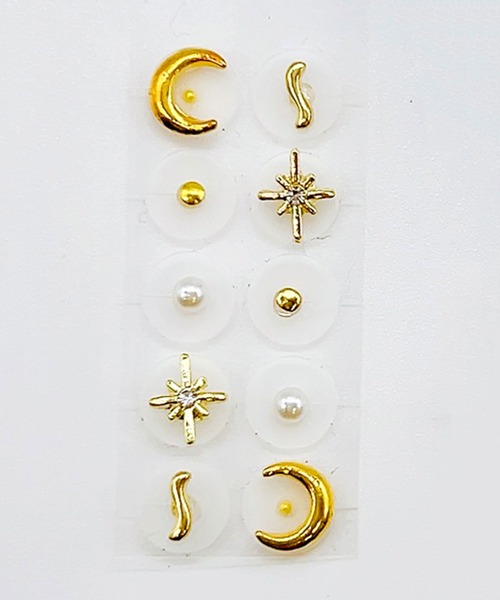 gargle（ガーグル）の「gargle ガーグル：耳つぼジュエリー　耳つぼシール　耳ツボ－５（イヤリング・レディース・ゴールド/シルバー・FREE）」の4枚目の写真