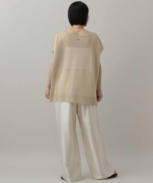 A part by(アパートバイ)の「【WEB限定】ラメシアーノースリニットプルオーバー(ニット/セーター・レディース・グレー系その他2/ライトベージュ/ブルー系その他2・FREE)」の15枚目の写真