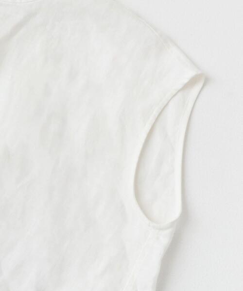 かぐれ（カグレ）の「リネンフレンチクルーネック（シャツ/ブラウス・レディース・ライトブルー/ネイビー/オフホワイト・FREE）」の8枚目の写真